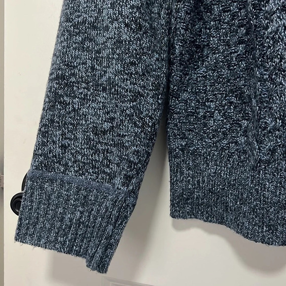 NWT Buffalo David Bitton Men’s Sweater Blue Button Up Mock Neck size Large - Picture 7 of 7